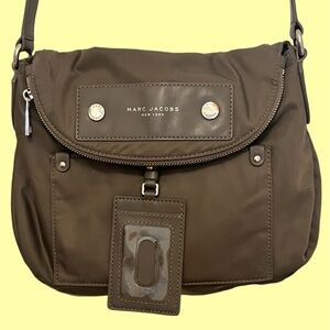 Marc Jacobs Dark Olive Green Crossbody Messenger Bag